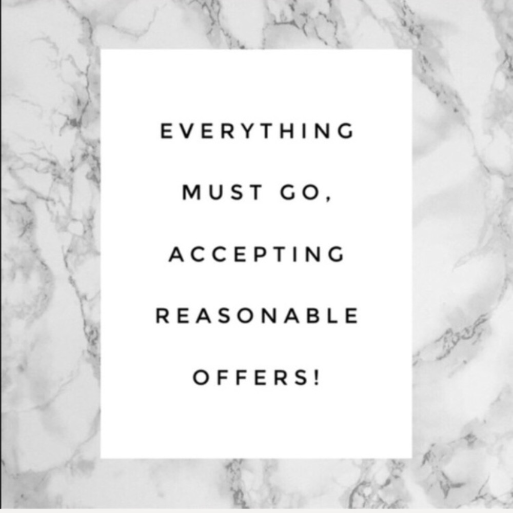 MOST OFFERS ACCEPTED!